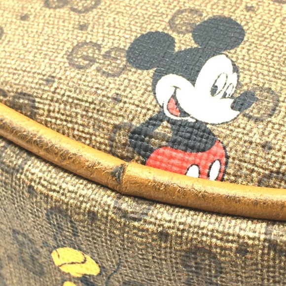 GUCCI Disney Collaboration Mickey Print Backpack in Light Brown Beige - Picture 5 of 11